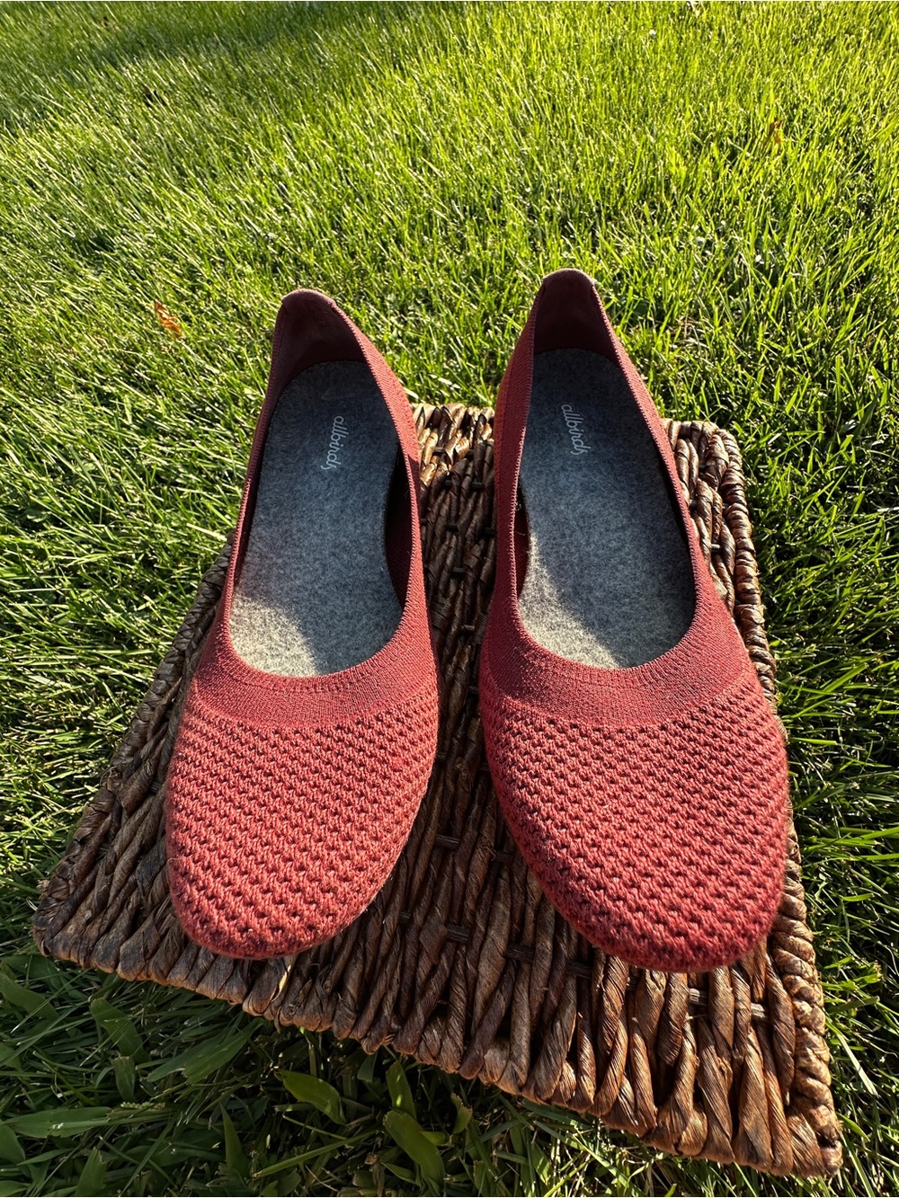 Allbirds Women’s Tree Breezers Ballet Flats - Rust Red size 8.5